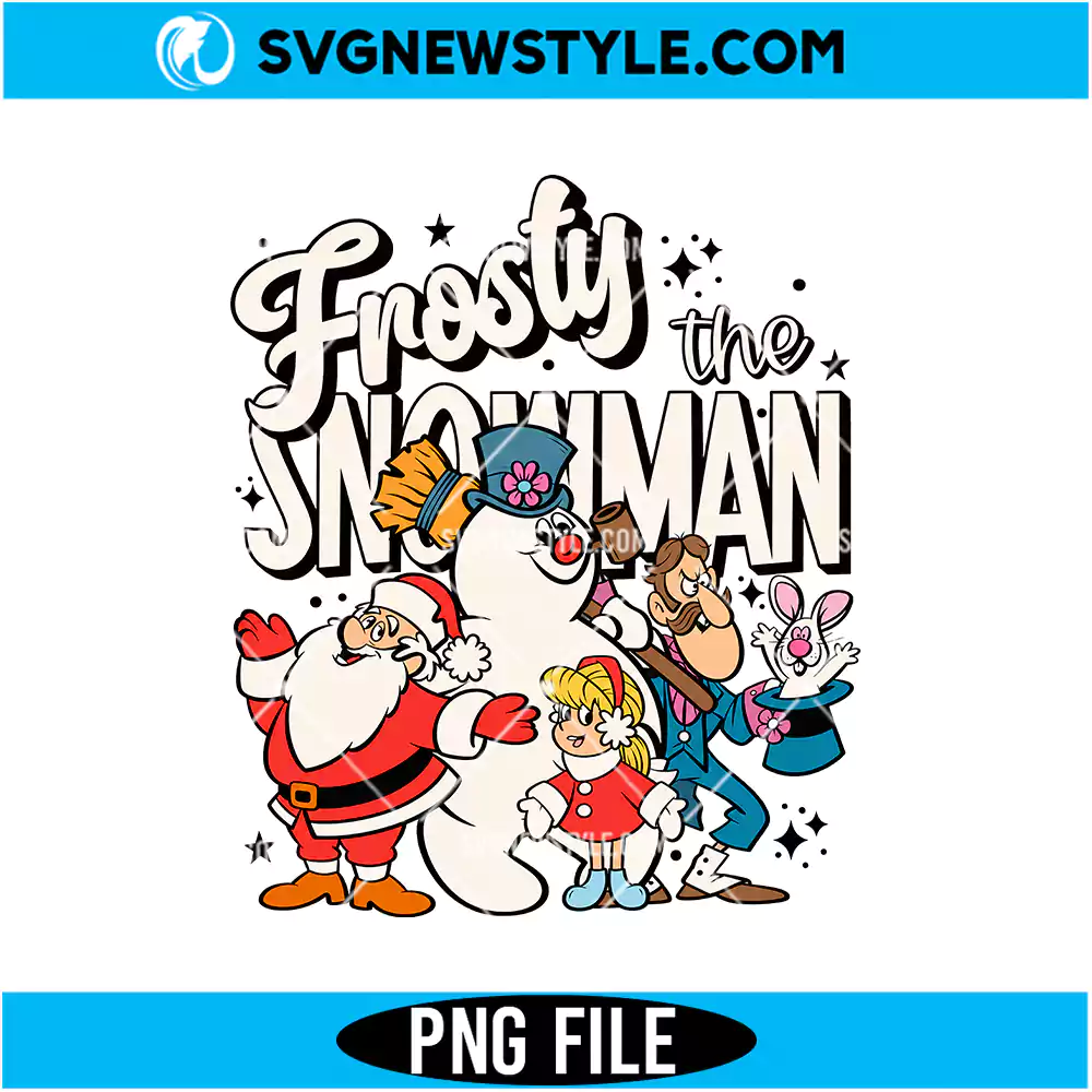 Cute Snowman PNG Digital Download | Festive Winter Christmas Graphic 1 Cute Snowman PNG