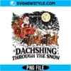 Dachshund Christmas PNG | Cute Retro Weiner Dog Christmas Holiday Sublimation Design for Shirts 2 Dachshund Christmas PNG