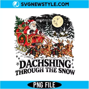 Dachshund Christmas PNG