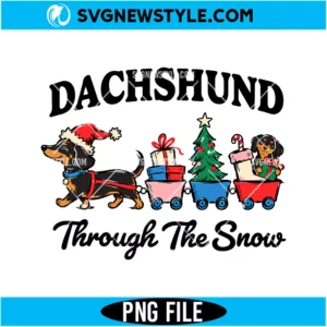 Dachshund Through The Snow PNG