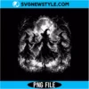 Dancing Witches Halftone PNG Digital Download | Spooky Season Vintage Graphic 2 Dancing Witches Halftone PNG