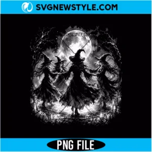 Dancing Witches Halftone PNG