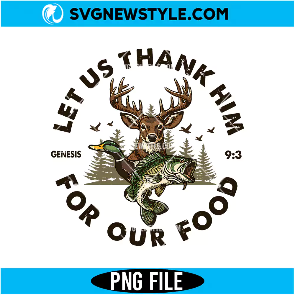 Deer Duck Fishing PNG Digital Download for Sublimation and DTF 1 Deer Duck Fishing PNG
