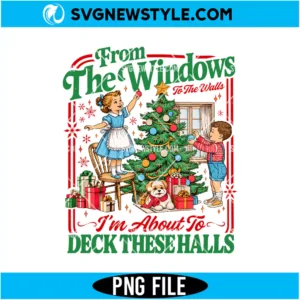 Deck These Halls Christmas PNG