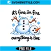 Funny Snowman PNG Digital Download | Humorous Winter Holiday Graphic 2 Funny Snowman PNG