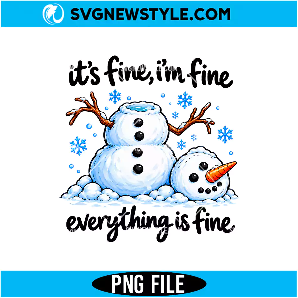Funny Snowman PNG Digital Download | Humorous Winter Holiday Graphic 1 Funny Snowman PNG