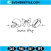 Coquette Football Svg
