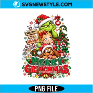 Merry Grinchmas Whoville PNG