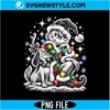 Grinch and Max Christmas Lights PNG Digital Download | Festive Holiday Dog Graphic 2 Grinch and Max Christmas Lights PNG