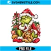 Grinch Santa with Max PNG