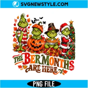 Grinch Fall Halloween Christmas PNG