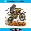 Halloween Motocross Skeleton PNG Digital Download | Spooky Biker Season Graphic 3 Halloween Motocross Skeleton PNG
