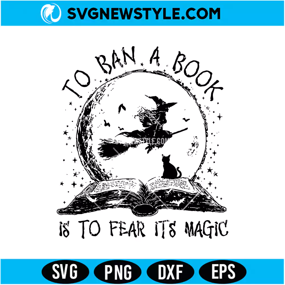 Halloween Witch Book Svg Png Digital Download | Halloween Clipart 1 Halloween Witch Book Svg Png