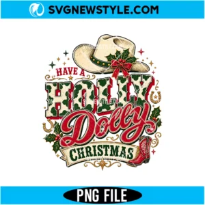 Holly Dolly Christmas PNG