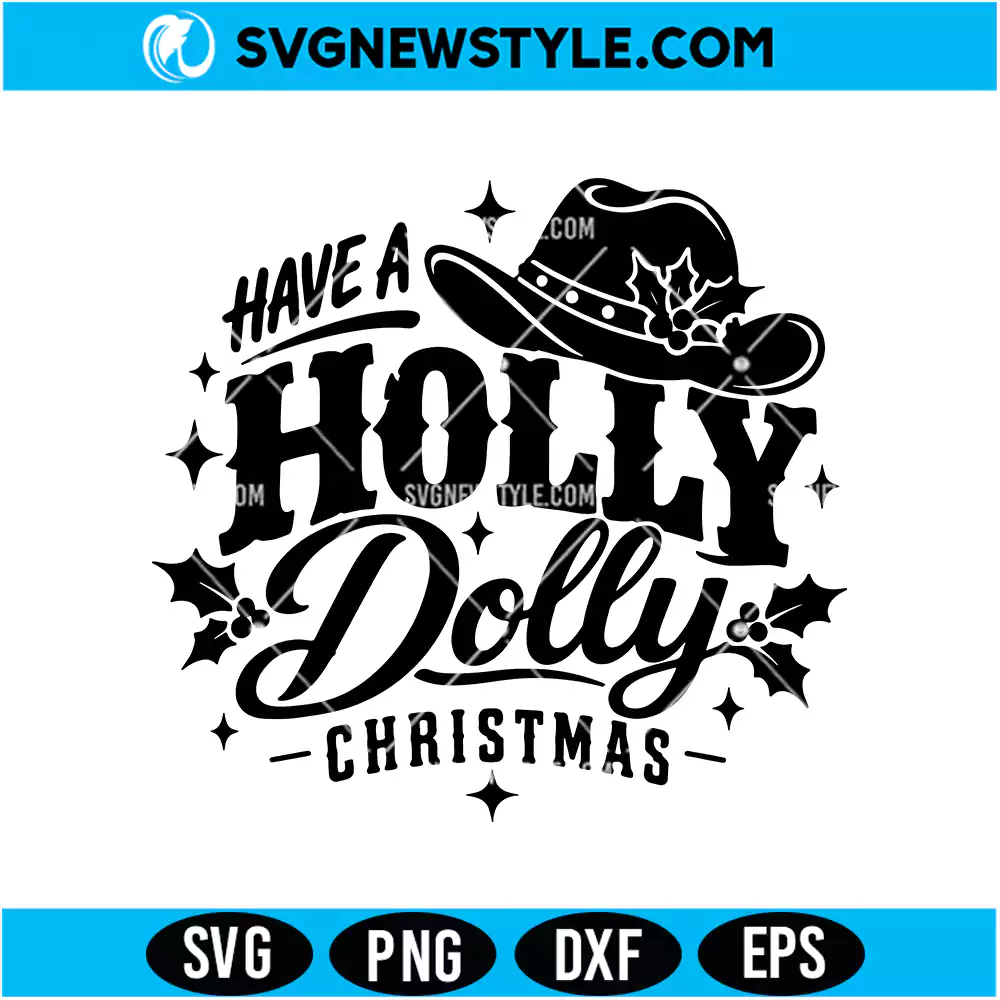 Western Cowgirl Christmas Svg PNG | Cowgirl Christmas Cut File, Digital Download 1 Western Cowgirl Christmas Svg