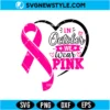 In October We Wear Pink Heart Ribbon SVG