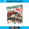 90s Christmas Cassette PNG