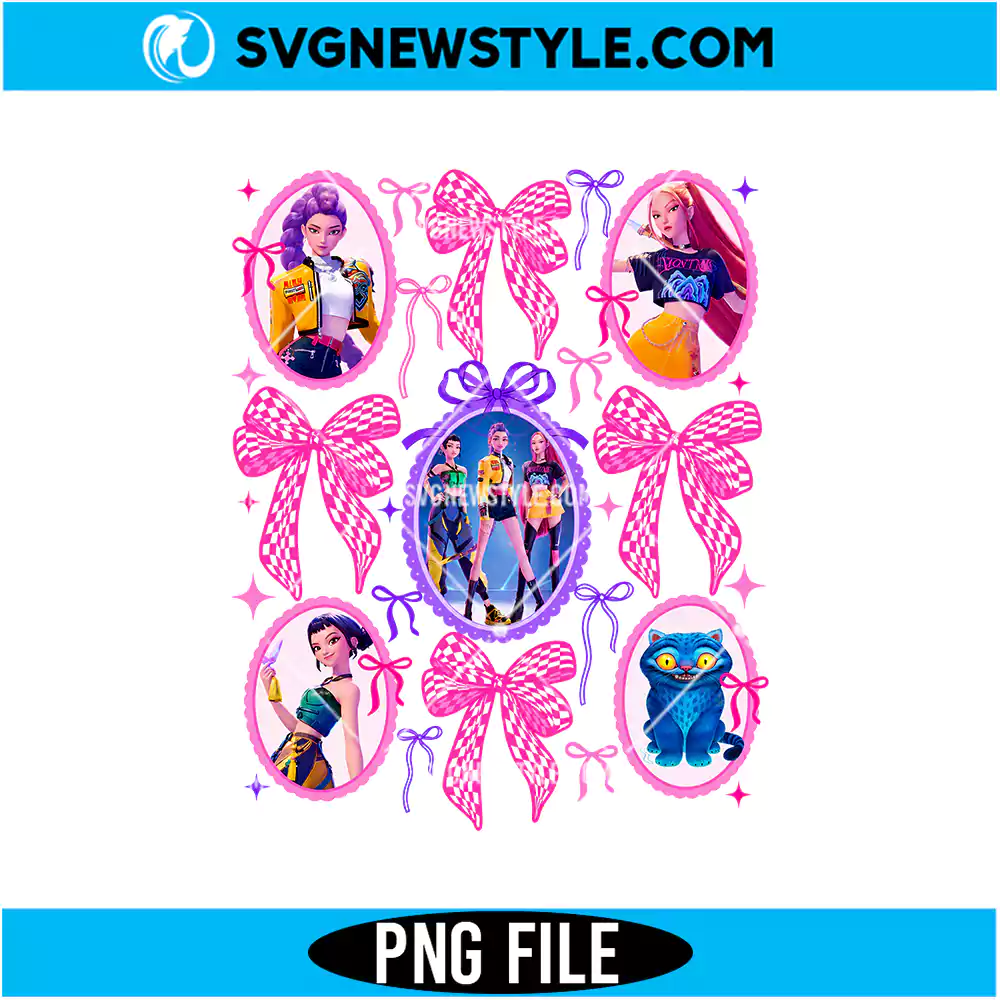 Kpop Girl Group Aesthetic PNG Digital Download | Trendy Idol Fan Graphic 1 Kpop Girl Group Aesthetic PNG