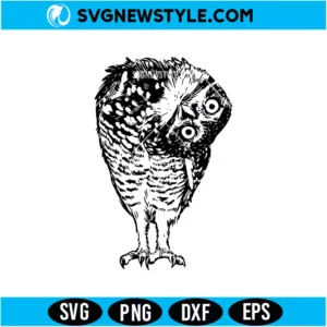 Linocut Owl Svg