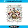 Mickey And Friends Polaroid Christmas PNG