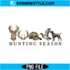 Minimalist Hunting Season PNG | Cute Minimalist Hunter Deer Wildlife Sublimation Design for Shirts 2 Minimalist Hunting Season PNG