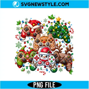 Retro Christmas Gaming Controller Png