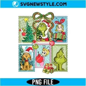 Retro Christmas Mean Guy Characters Png
