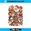 Retro Christmas Elements Collage PNG Digital Download | Festive Holiday Graphic 2 Retro Christmas Elements Collage PNG
