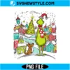 Grinch Retro Christmas Village PNG | Grinch Christmas Clipart, Digital Download 2 Grinch Retro Christmas Village PNG