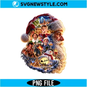 Santa Claus Christmas Movies Mashup PNG