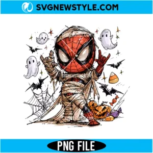Spider Boy Skeleton PNG Digital Download | Spooky Kids Halloween Graphic