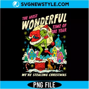 Grinch Stealing Christmas PNG