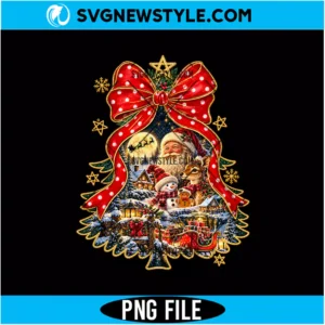 Vintage Christmas Tree Polka Dots PNG