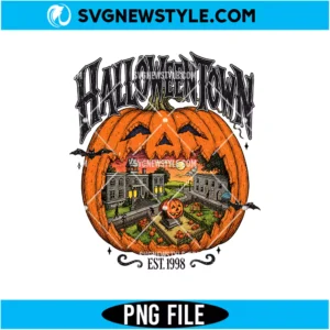 Vintage HalloweenTown Pumpkin PNG