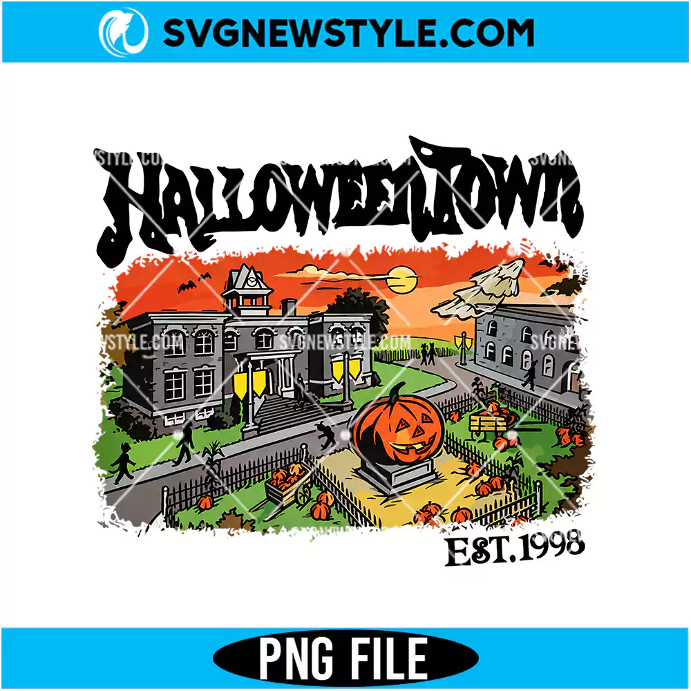 Pumpkin Halloweentown Png File Digital Download | Spooky Season Fall Graphic 1 Pumpkin Halloweentown Png File
