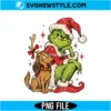 Grinch And Max Dog Christmas PNG