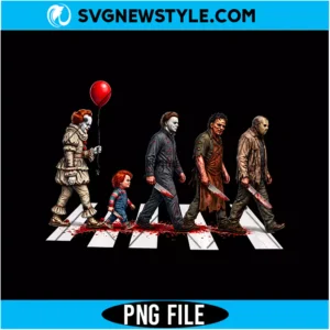 Vintage Horror Characters Abbey Road PNG