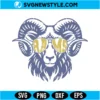 Vintage Rams Svg | Retro Football Team Mascot Vector Cut File for Cricut 2 Vintage Rams Svg