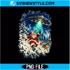 Vintage Santa UFO Christmas PNG Digital Download | Festive Funny Alien Christmas Graphic 3 Vintage Santa UFO Christmas PNG